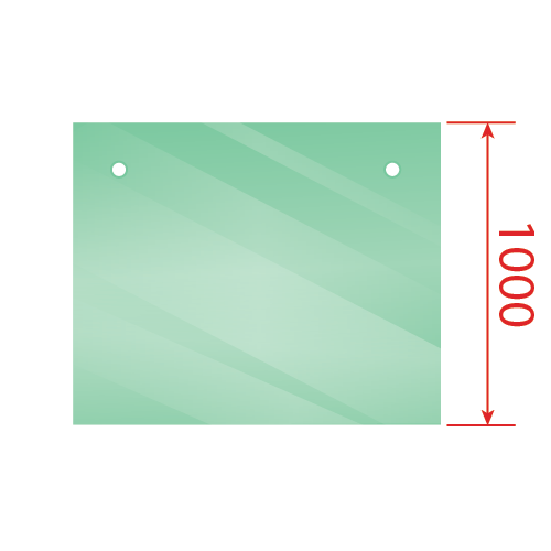 Panel 1000 x 1050mm (with H/R holes)